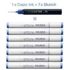 Чернила для заправки маркеров Copic Ink G-02 Spectrum green Спектральный зеленый, 12 мл