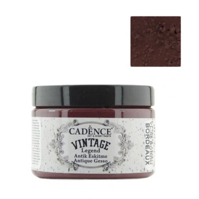 Акриловая краска-грунт с эффектом состаривания Cadence Vintage Legend, 150 мл, Бордо
