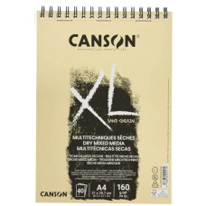 Альбом для ескізів на спіралі XL Sand Grain 160 г, 21x29,7 см - A4, 40 аркушів, Canson, Natural