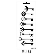 Трафарет серия MU Mix Media Stensil 15х25 см Cadence MU-61