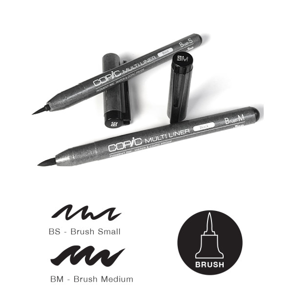 Мультилайнер Copic Multiliner Classic пензель M