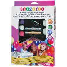 Набір фарб для аквагриму для обличчя та тіла Snazaroo Princess Gift set (3 фарби, 2 крейди, 1 кисть, 2 спонжі)
