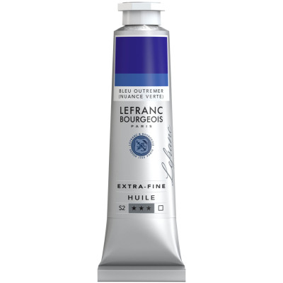 Олійна фарба Lefranc Extra Fine 40 мл № 903 Ultramarine blue green shade Ультрамариновий із зеленим відтінком