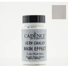 Cadence вінтажна фарба на акриловій основі Very chalky wash effect, 90 мл, White білий арт WSH_01