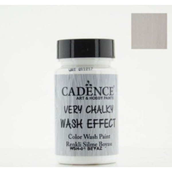 Cadence вінтажна фарба на акриловій основі Very chalky wash effect, 90 мл, White (білий)