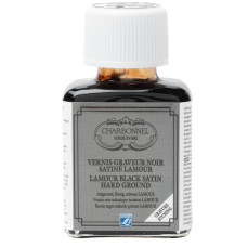 Лак Black satin ground enraver Lamour Charbonnel, 75 мл Чорний атласний арт 331277