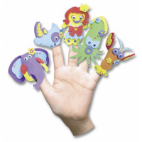 Пальчиковый театр Folia Foamcraft Finger Puppets Set Ассорти, 15 шт арт 23019