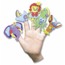 Пальчиковый театр Folia Foamcraft Finger Puppets Set Ассорти, 15 шт арт 23019