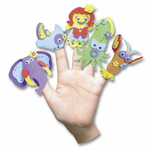 Пальчиковый театр Folia Foamcraft Finger Puppets Set (Ассорти, 15 шт) арт. 23019