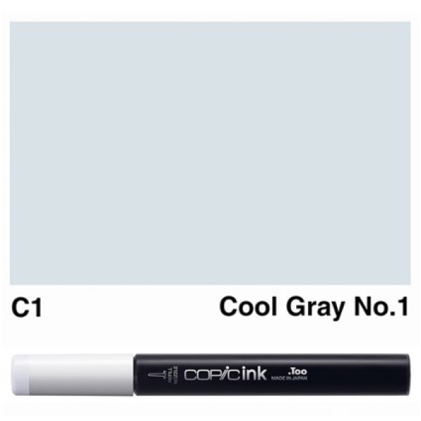 Заправка маркерів COPIC Ink, C1 Cool gray Холодний сірий, 12 мл