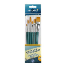 Набір пензлів синтетика MULTI Set, 6 шт