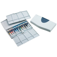 Набір акварелі Winsor Newton Cotman 16 кол у кюветах+3 кол в тубі+пензель+палітра