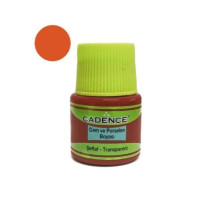 Краска для стекла прозрачная Vitrail Paint Cadence, 45 мл, Оранжевая