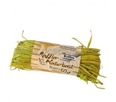 Рафия в мотках Folia Raffia-natural quality 50 гр, № 51 Lightgreen Светло-зеленый