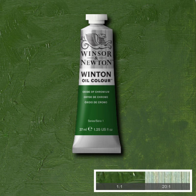 Масляная краска Winsor Newton Winton Oil Colour 37 мл №459 Chrome oxide green Оксид хрому