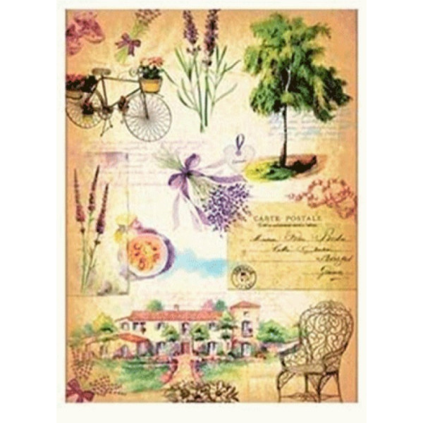 Декупажная карта на рисовой бумаге Rice Paper Decoupage Cadence, №36
