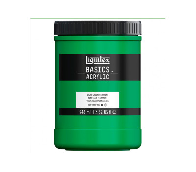 Акриловая краска Liquitex BASICS, 946 мл, Зеленый светлый