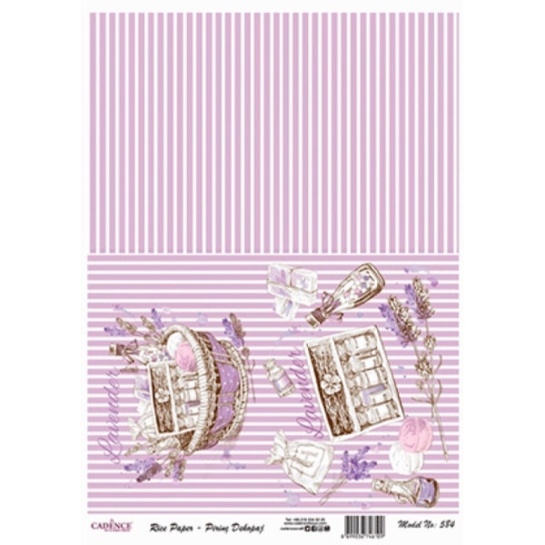 Декупажна карта на рисовому папері Rice Paper Decoupage Cadence, №484