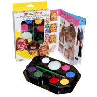 Набір фарб для гриму Snazaroo, Пензель  Rainbow Palette Kit 8х2 мл арт 1180010