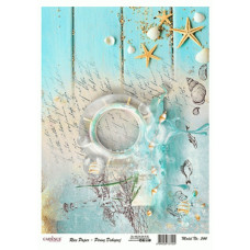Декупажная карта на рисовой бумаге Rice Paper Decoupage Cadence, №444