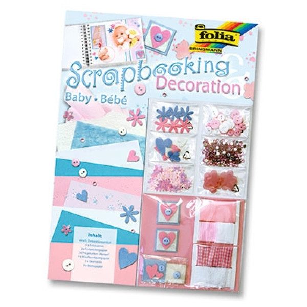 Набір для скрапбукінгу Folia Scrapbooking Deco-Set Baby Маля