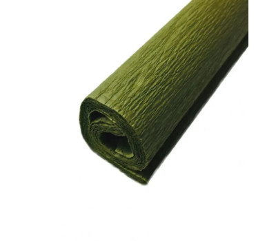 Крепон Folia Crepe paper 50x250 см, 32 г/м2 №142 Olive green Оливковий