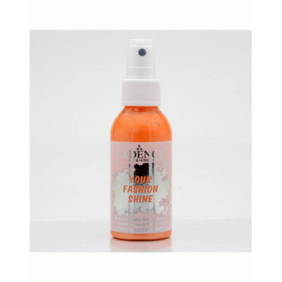 Фарба по тканині спрей, перламутрова Cadence Your Fashion Spray 100 мл Оранжево