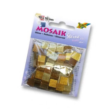 Мозаика глиттерная Folia Glitter, 45 г/м2, 10x10 мм, 190 шт, № 04 Brown Коричневый