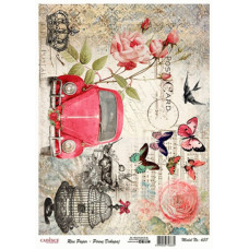 Декупажная карта на рисовой бумаге Rice Paper Decoupage Cadence, №337