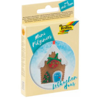 Набор из фетра для пошива мини фигурки Folia Mini felt sewing sets, Рождественский дом