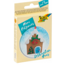 Набор из фетра для пошива мини фигурки Folia Mini felt sewing sets, Рождественский дом