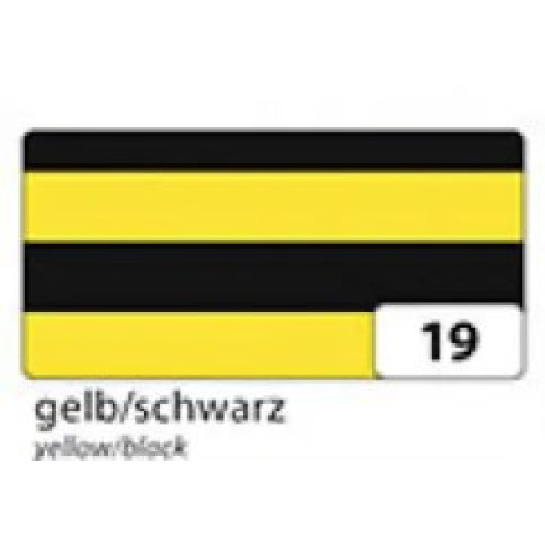 Папір для дизайну в смужку Folia Photo Mounting Board Stripes 300 г/м2, 50x70 см №19 Yellow / Black Жовто-чорні