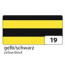 Бумага для дизайна в полоску Folia Photo Mounting Board Stripes 300 г/м2, 50x70 см, №19 Yellow / Black Желто-черные