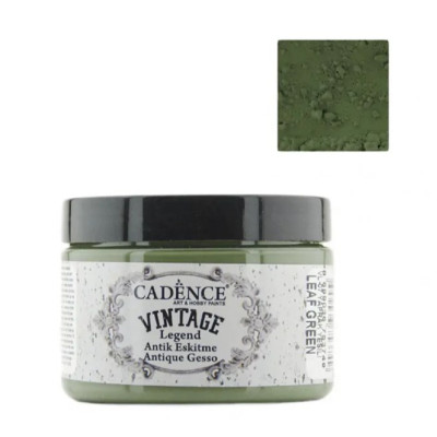 Акриловая краска-грунт с эффектом состаривания Cadence Vintage Legend, 150 мл, Зеленые листья