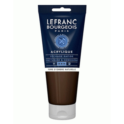 Акрилова фарба Lefranc Fine Acrylic Color, 200 мл, № 478, Raw Umber Умбра