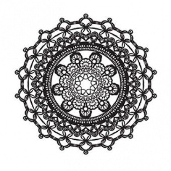 Трансфер кружевной черный Water Application Lace Transfer Cadence 17x25 см