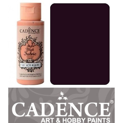 Краска по ткани Cadence Style Matt Fabric Paint, 59 мл, Шелковично-фиолетовый