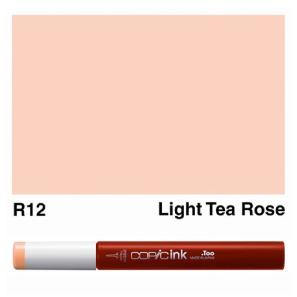 Заправка для маркерів COPIC Ink, R12 Light tea rose Світла чайна троянда, 12 мл