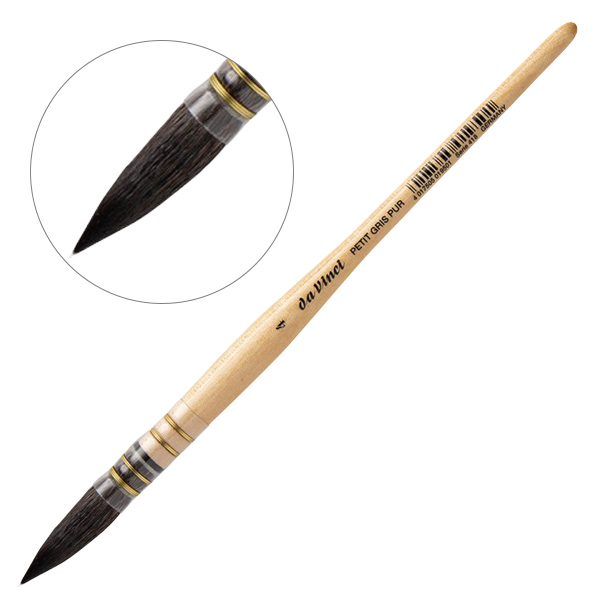 Пензель білка DaVinci Blue Russian Squirrel hair серія 418 французька обойма №4