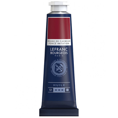 Фарба олійна Lefranc Fine 40 мл №882 Cadmium Red Deep Hue Кадмій Червоний Темний