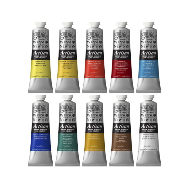 Набір масляних водорозчинних фарб Winsor Newton Artisan 10х37 мл
