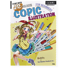 Набір маркерів з книгою для початківців Copic Ciao + Book Illustration Beginners 12 шт