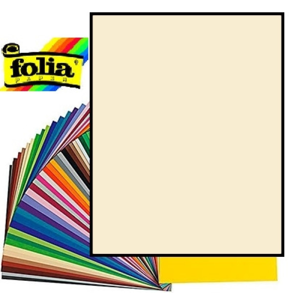 Двосторонній декоративний картон фотофон Folia Photo Mounting Board 300 г/м2,50x70 см №08 Beige Світло-бежевий