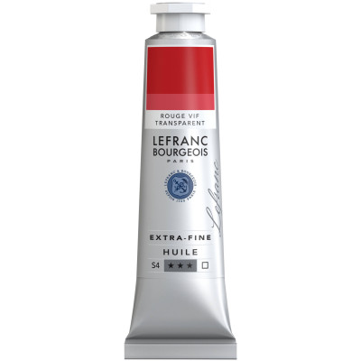 Олійна фарба Lefranc Extra Fine 40 мл №396 Bright red Вишнево-червоний
