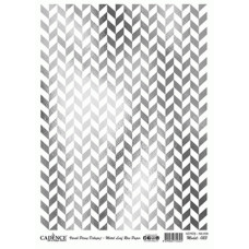 Декупажная карта с позолотой на рисовой бумаге Metel Leaf Silver Rise Cadence, Серебро, А-023