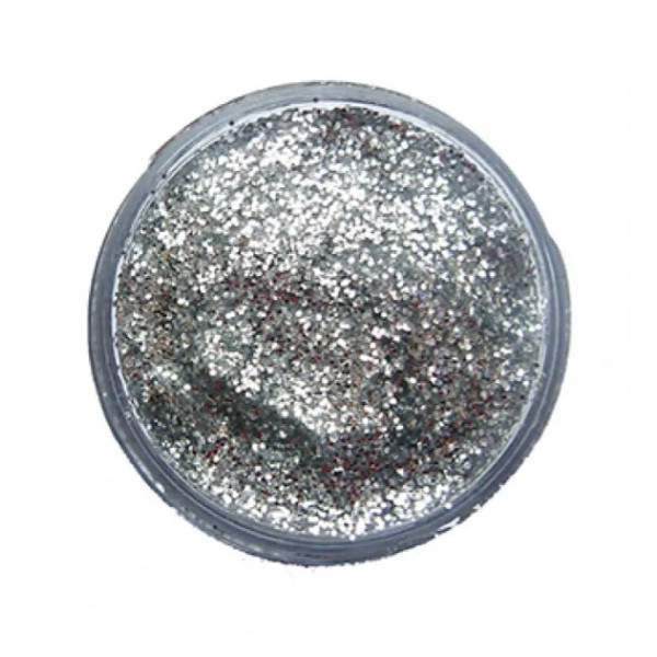 Глиттерная пудра для грима и бодиарта Snazaroo GLITTER DUST, 12 мл, Серебро