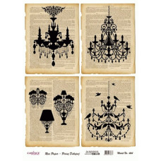 Декупажна карта на рисовому папері Cadenсe Rice Paper А4 Decoupage А4 №464