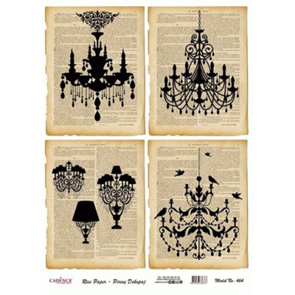 Декупажна карта на рисовому папері Cadenсe Rice Paper А4 Decoupage А4 №464
