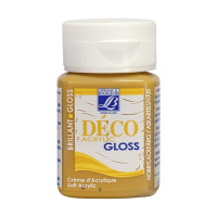 Lefranc фарба акрилова глянсова Deco Gloss Acrylic Cream 50 мл, # 118 Caramel Карамель арт 211443