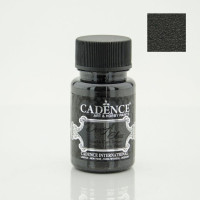 Акриловая краска металлик для стекла и керамики Cadence Dora Glass Metallic Porcelain Paint, 50 мл, № 3131 Черный